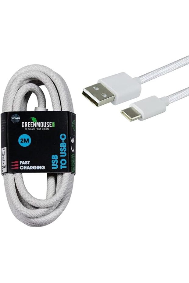 كابل بيانات USB-C منسوج، بطول 2 متر
