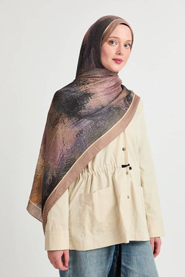Fresk Pattern Liva Modal Shawl