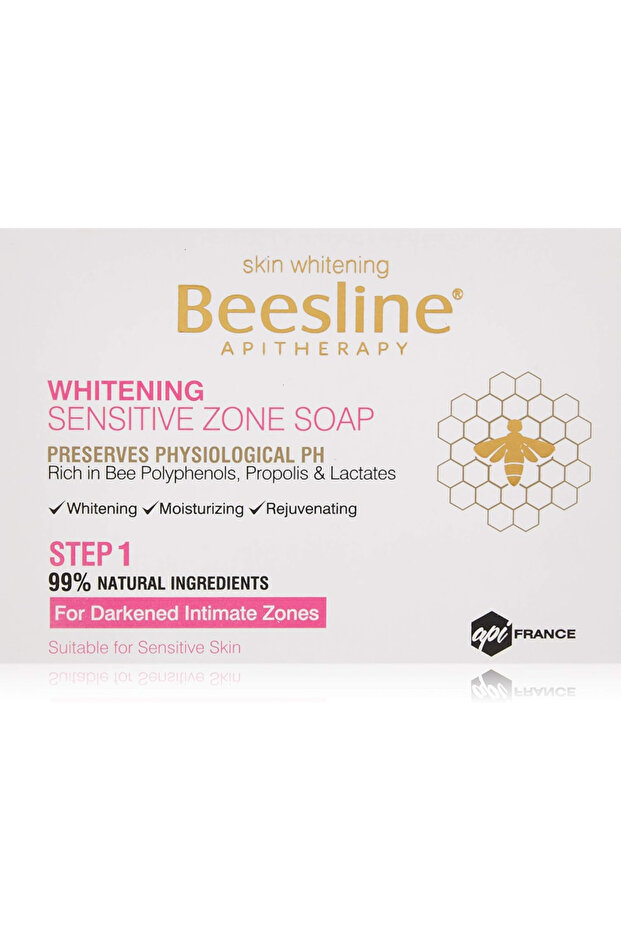 Beesline Whitening Sensitive Zone Soap, White, 110 Gm