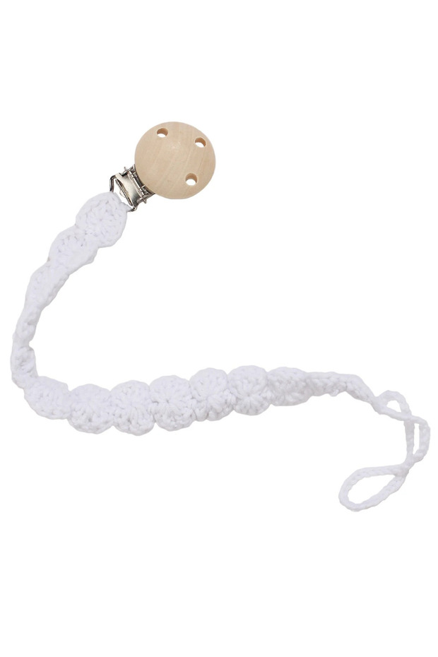 Amigurumi Knitted Ring Patterned Pacifier Hanger