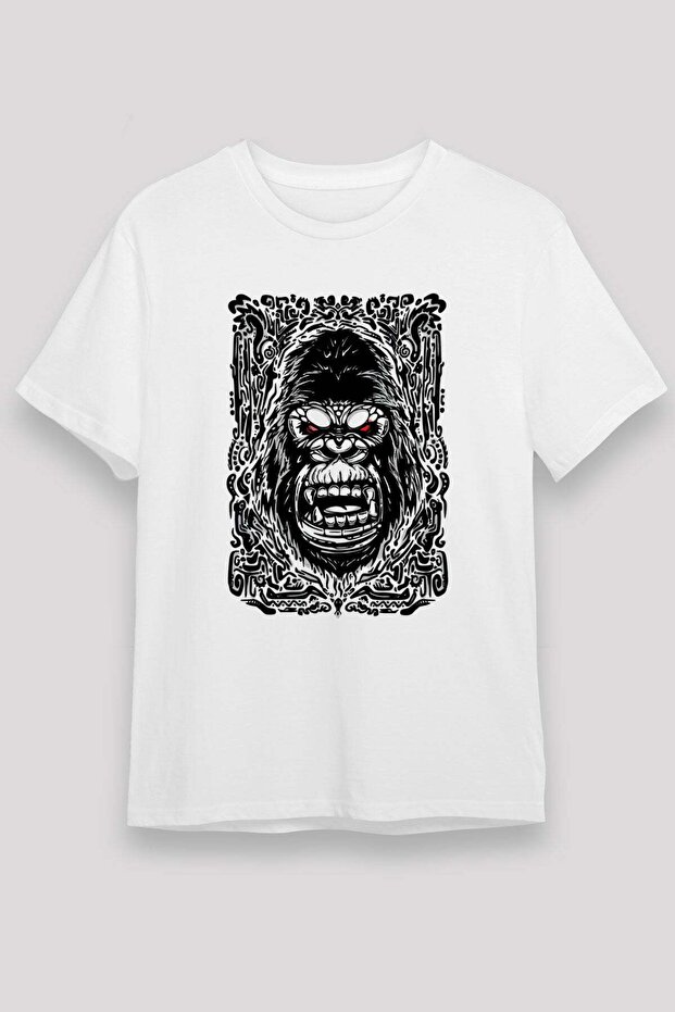Gorilla White Unisex T-Shirt T-Shirt