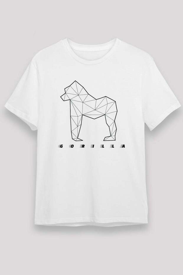 Gorilla White Unisex T-Shirt T-Shirt