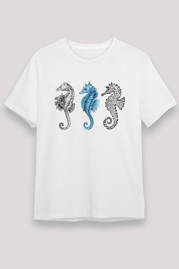 Sea Creatures White Unisex T-Shirt T-Shirt