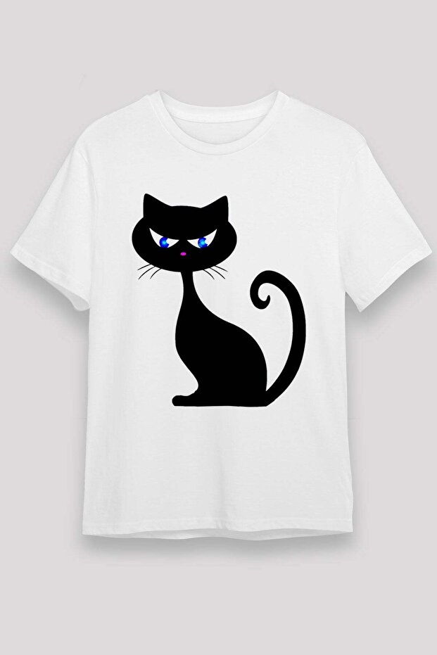 Cat White Unisex T-Shirt T-Shirt