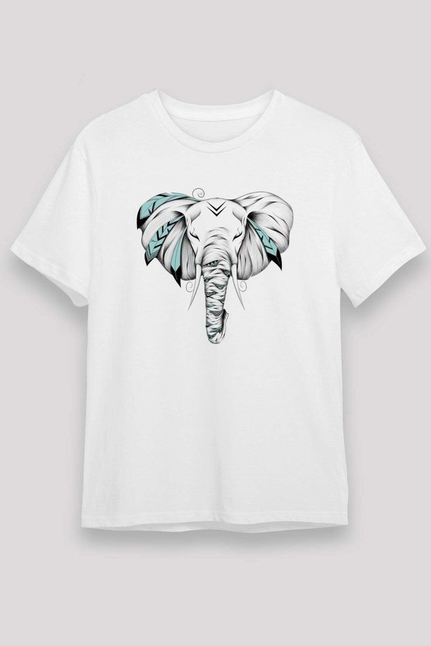 Elephant White Unisex T-Shirt T-Shirt