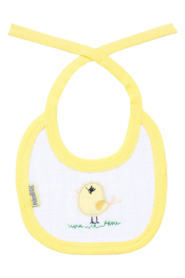 Unisex Yellow Chick Motif Towel Tie Apron