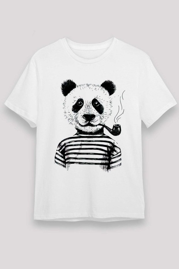 Panda White Unisex T-Shirt T-Shirt