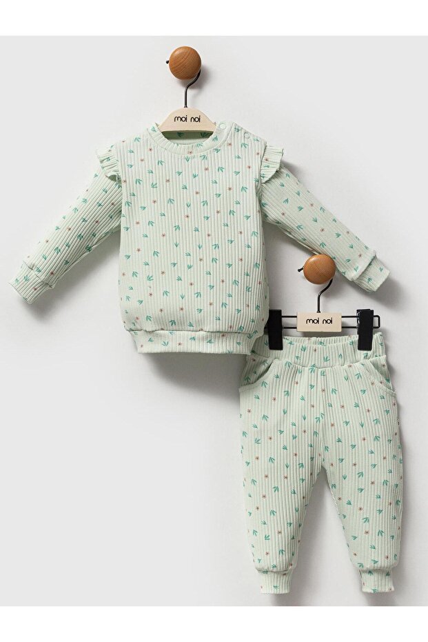 2-Piece Printed 3-12 Month Set - Green