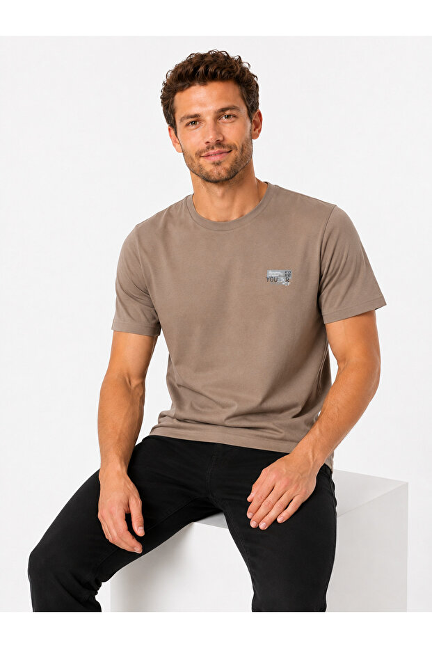 Men's 100% Cotton Daily Basic T-Shirt-7173