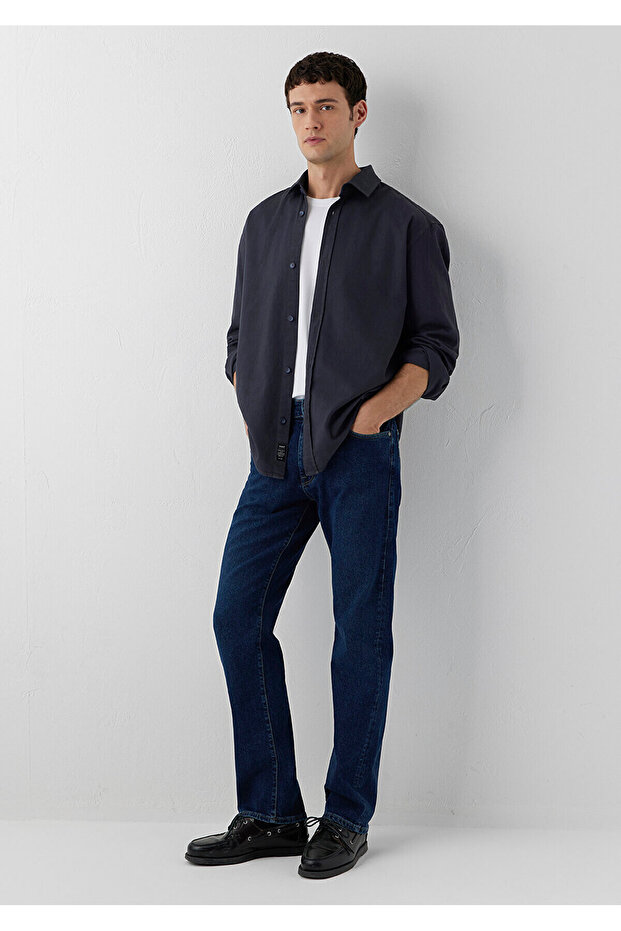 Long sleeve shirt dark navy