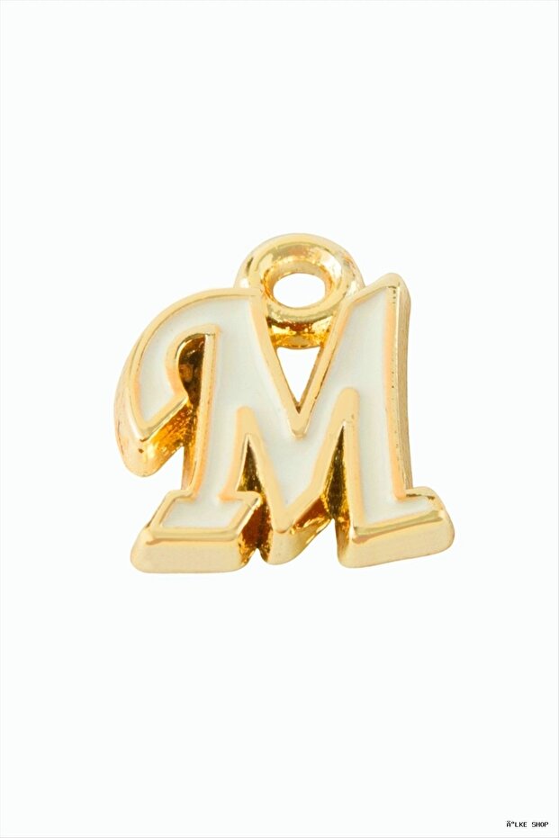 Ilkestor Yellow Color Tassel Pendant (203155) Letter m