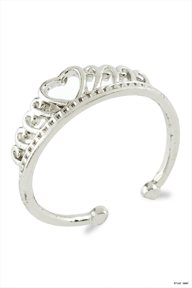 Ilkestor Heart Metal Ring (202153) Silver Color