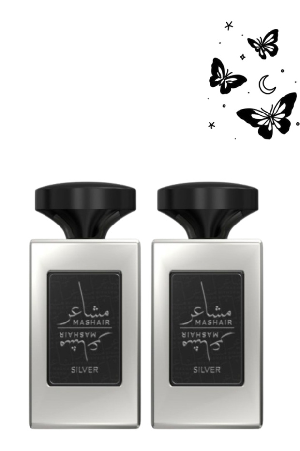 قطعتان من عطر ماشير الفضي 100 مل
