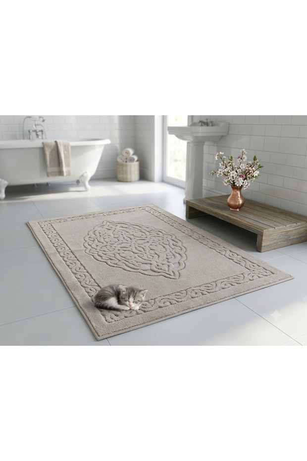 80*120 Cotton Floor Mat Stone Color