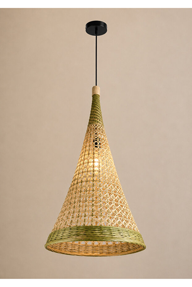 Cone-Shaped Straw E27 – Diameter 45 cm