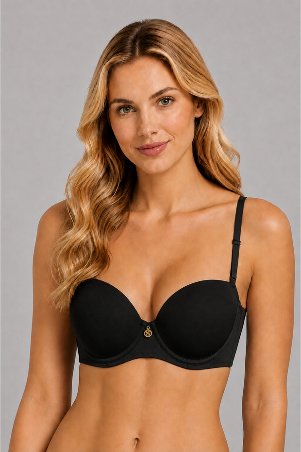 Women's Pink Lace Detailed Padded Daily Bra