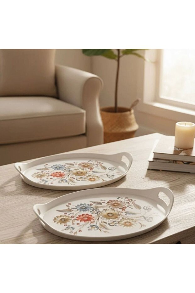 Round Tray with Handle