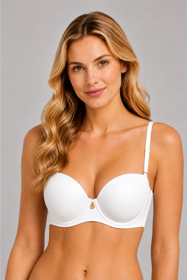 Women's Pink Lace Detailed Padded Daily Bra
