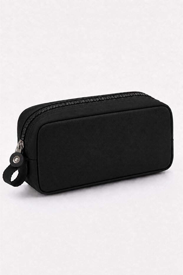 Unisex Black Pen Holder, Single Compartment Pen Case, 20X10X3Cm