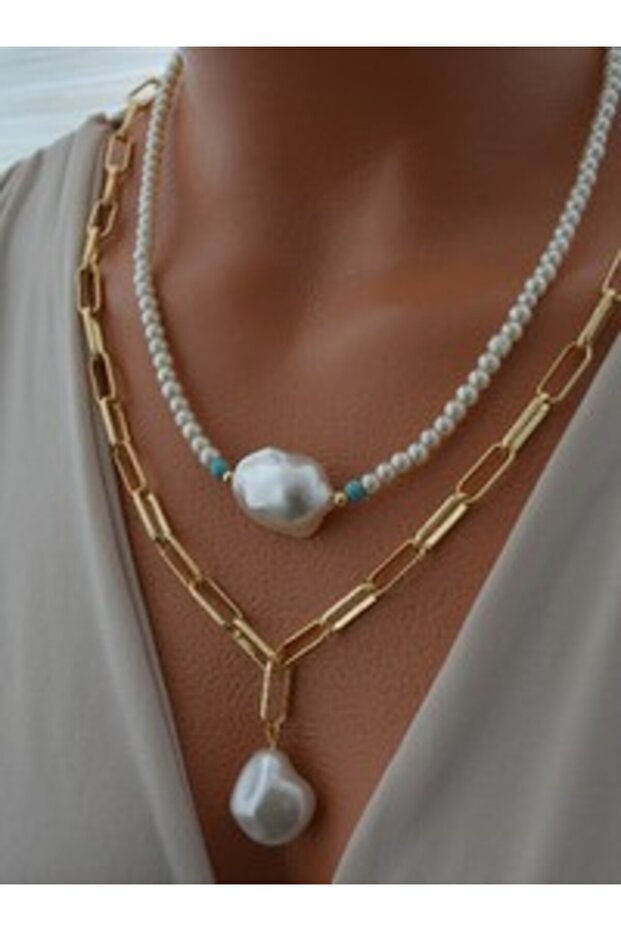 Necklace - Gold Color -