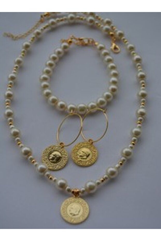 Jewelry set - gold color -