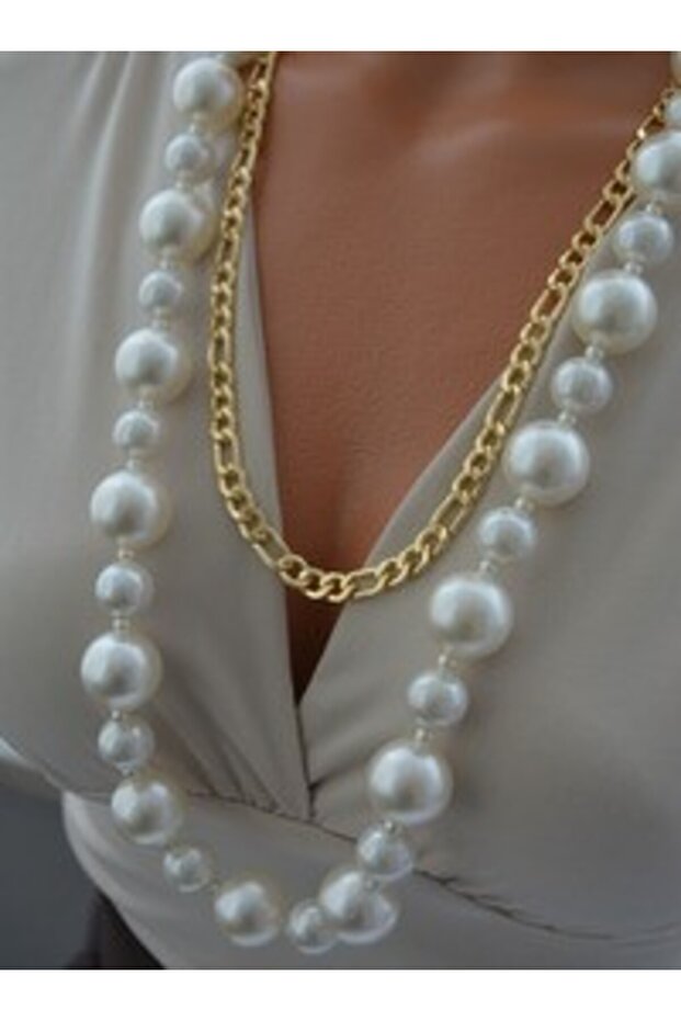 Necklace - Gold Color -
