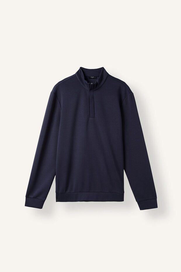 Regular Fit High Collar Half-Zip Sweatshirt F2821Ax26Au