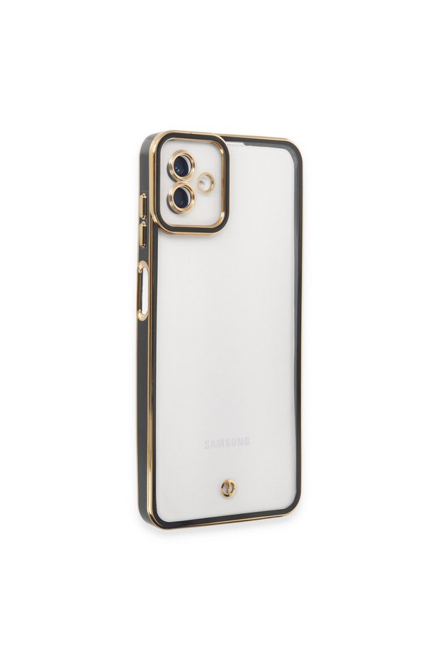 Samsung Galaxy A04 Compatible Case Liva Lens Silicone - Black