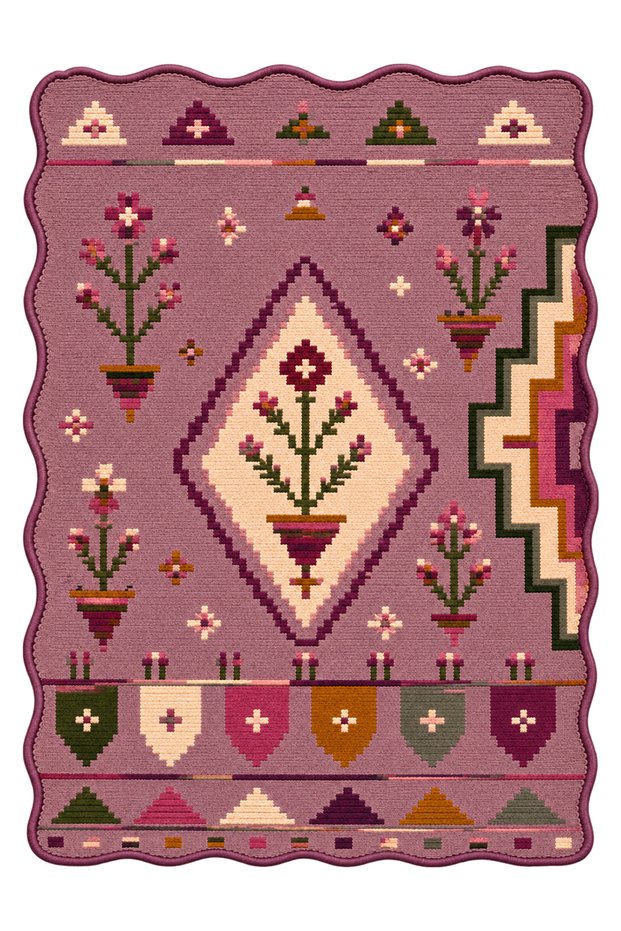 Sdt Traditional Ethnic Patterned Woven Base Decorative Digital Printing Carpet Sdtamour4154