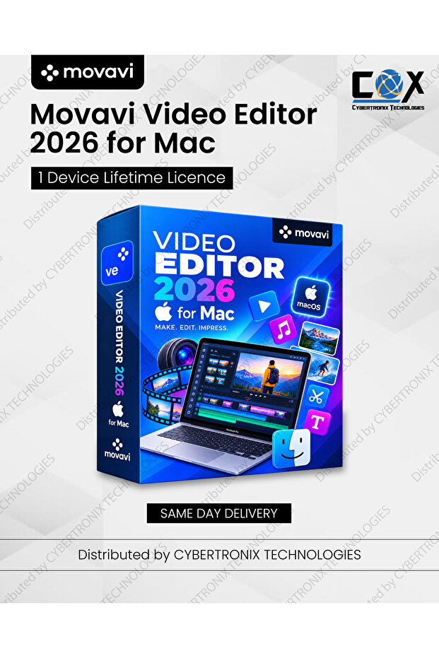 Video Editor 2026 for Mac | 1 Device Lifetime | Digital License | Same Day Delivery