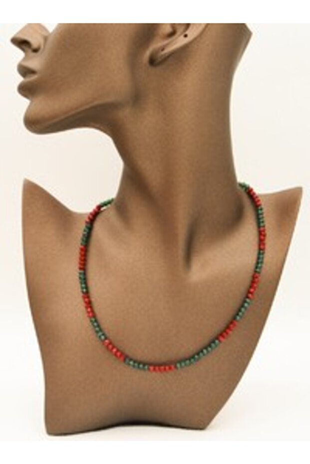 Czech crystal necklace - multicolor -