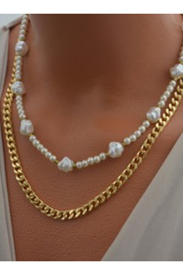 Necklace - Gold Color -