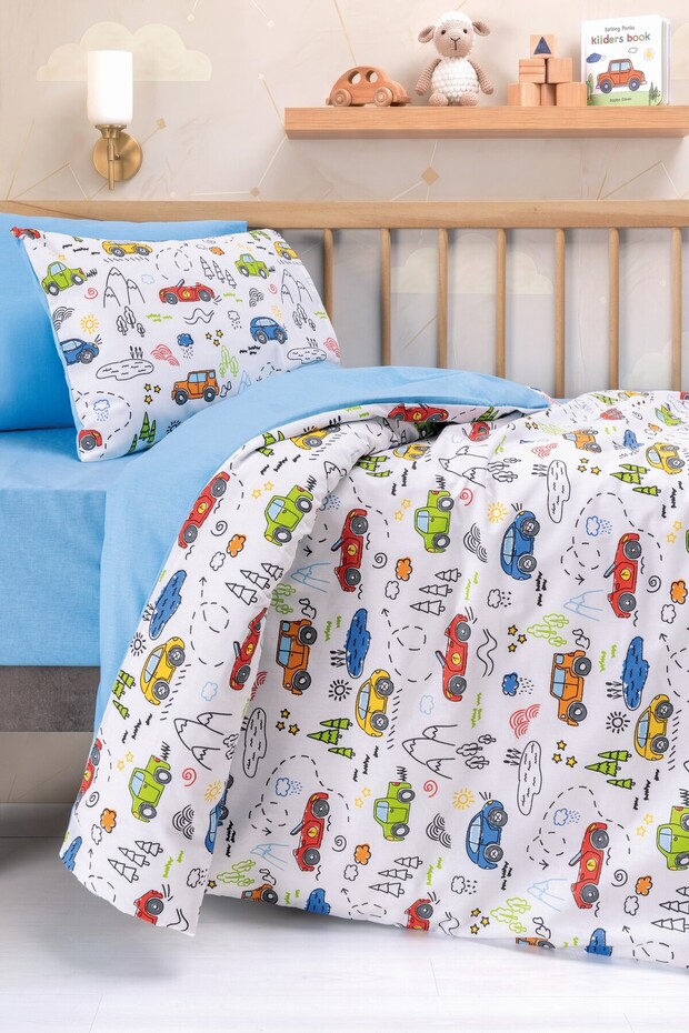 Baby Bedding Set Scooty Blue
