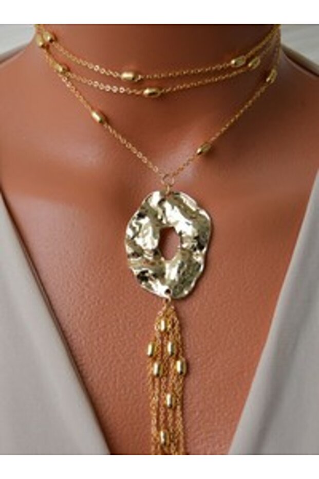 Necklace - Gold Color -