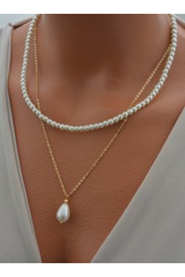 Necklace - Gold Color -