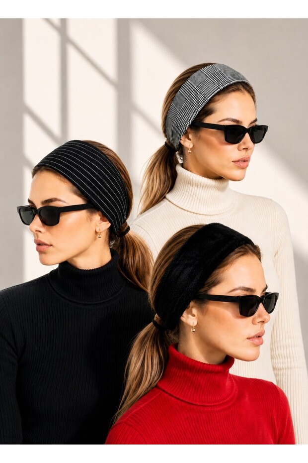 3 Elastic Hair Bands