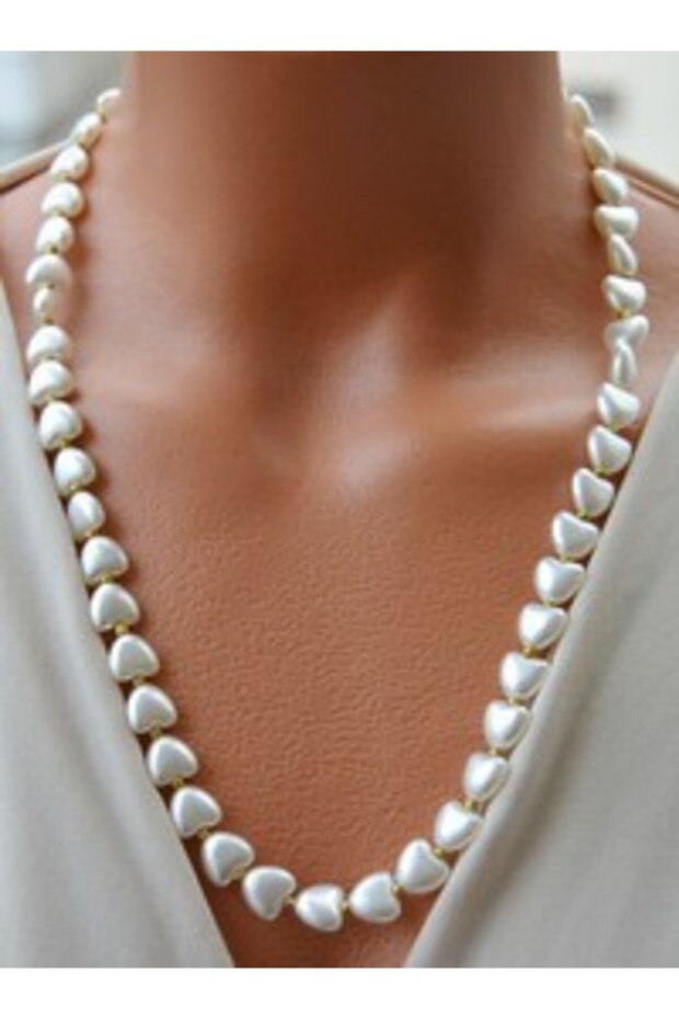Necklace - White -