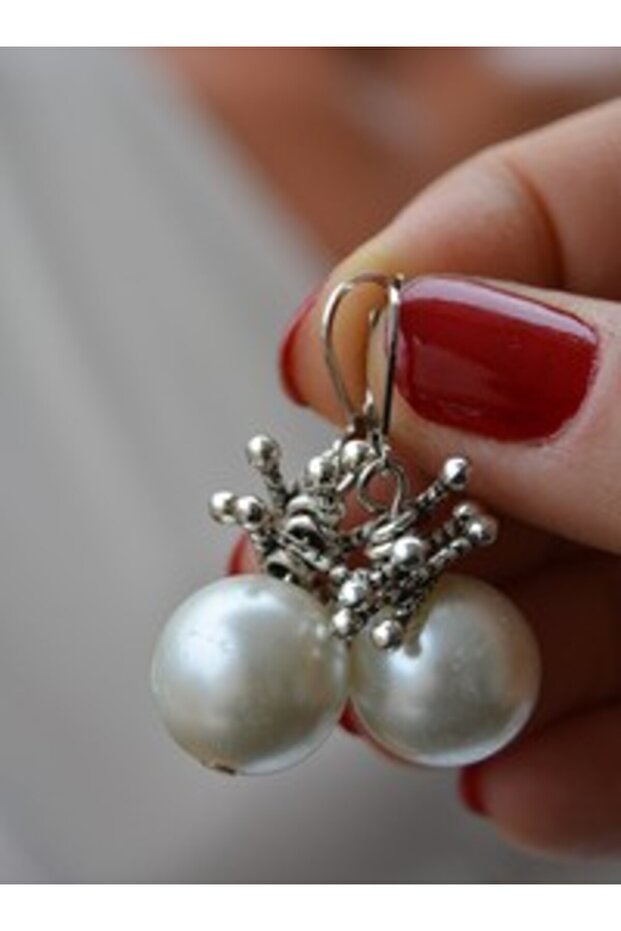 Earrings - White -