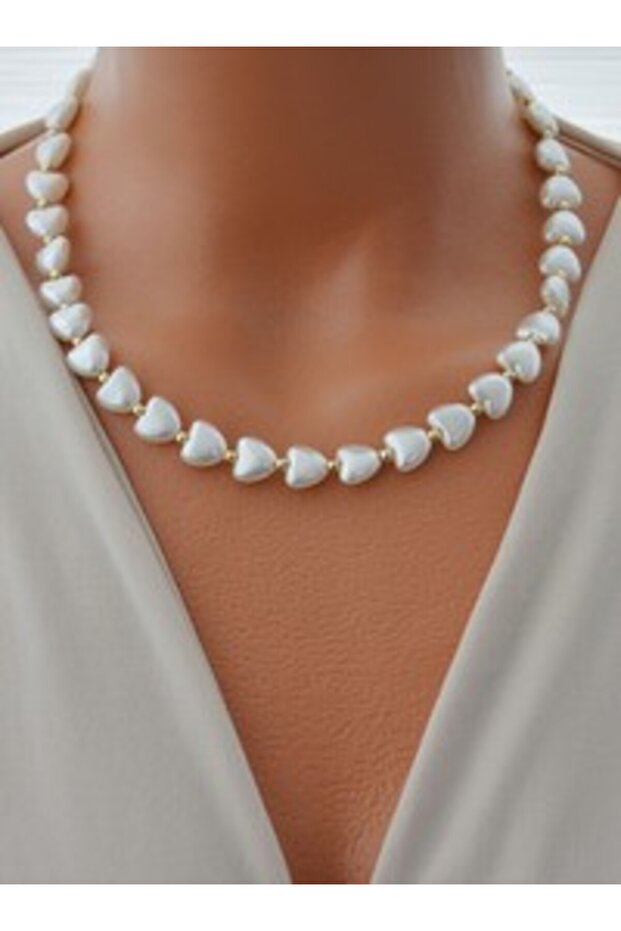 Necklace - White -