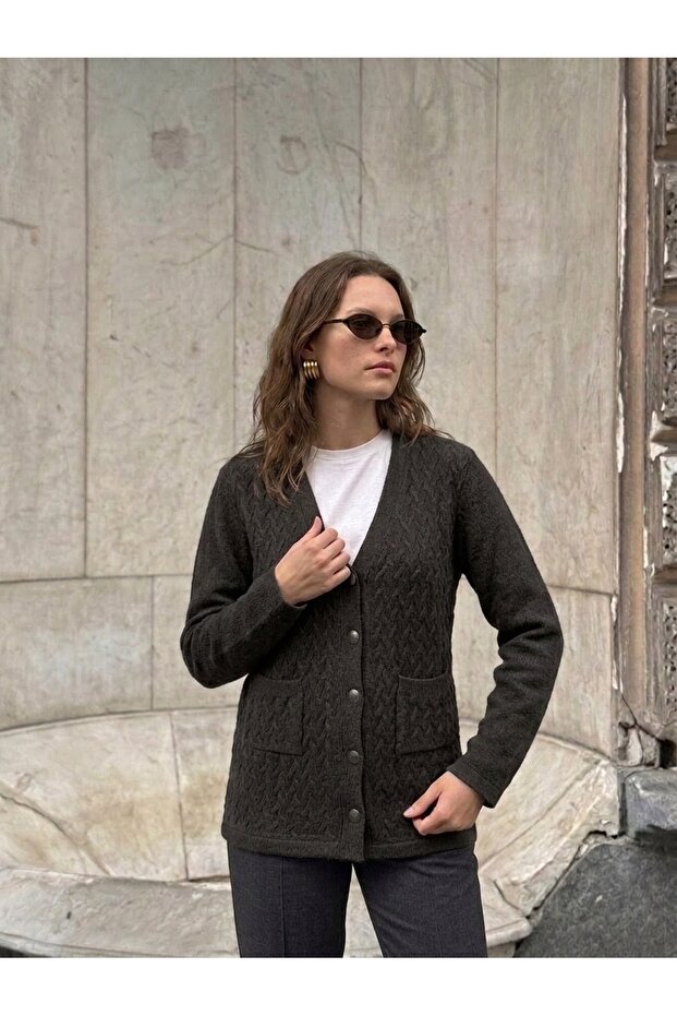 Self-Patterned Jacquard Women's Jacket