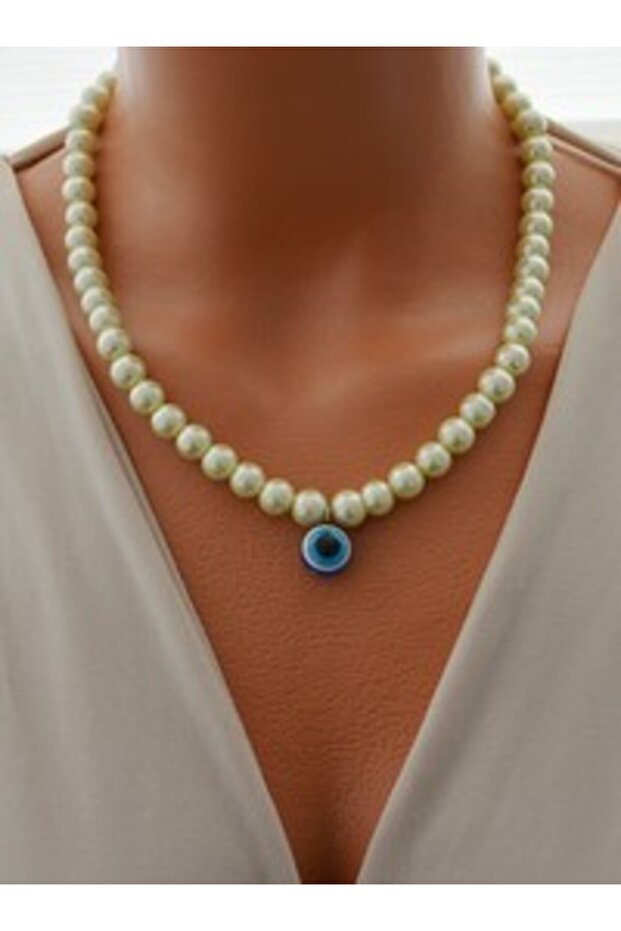 Necklace - White -