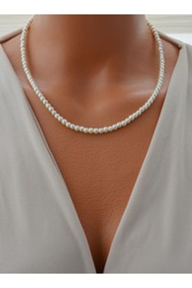 Necklace - White -