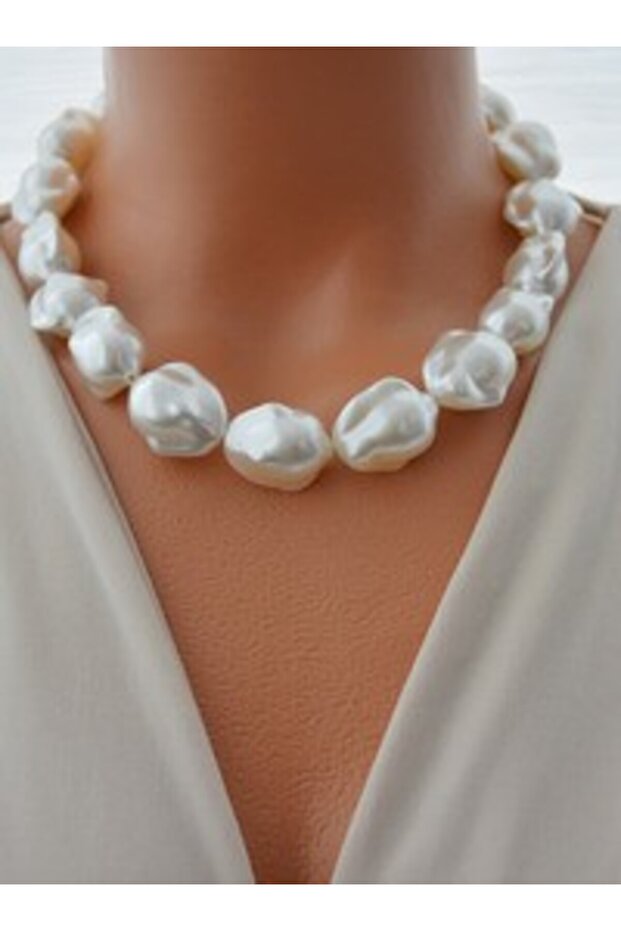 Necklace - White -