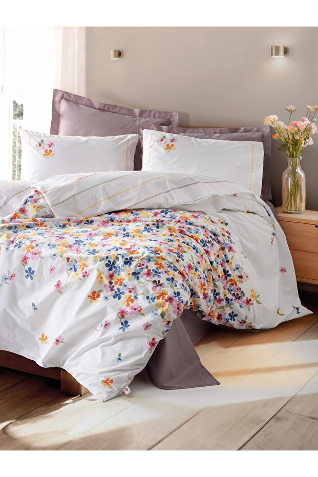 Double Duvet Cover Set Flurry Lilac