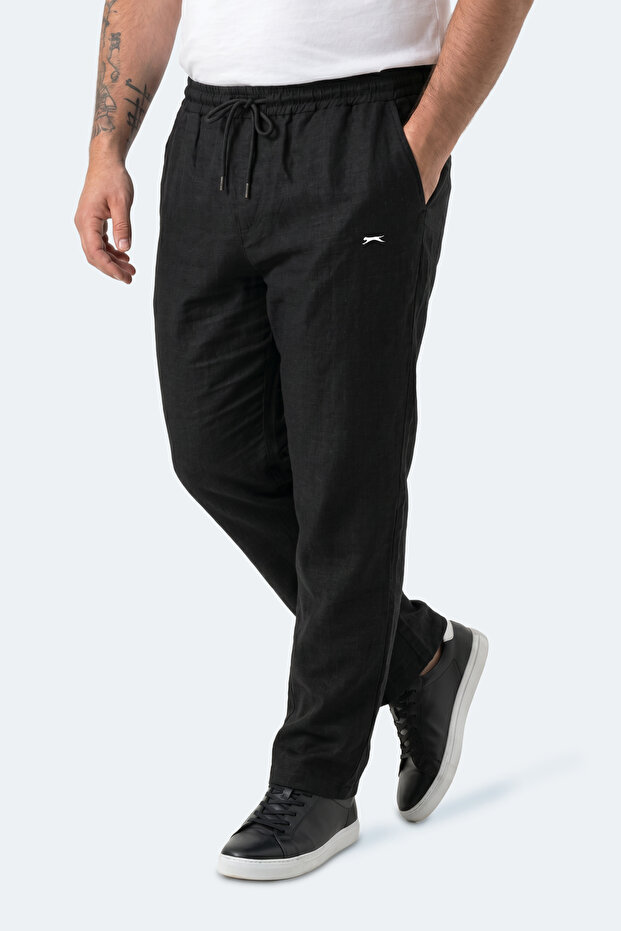 Karmela Jmb. Men's Plus Size Black Sweatpants