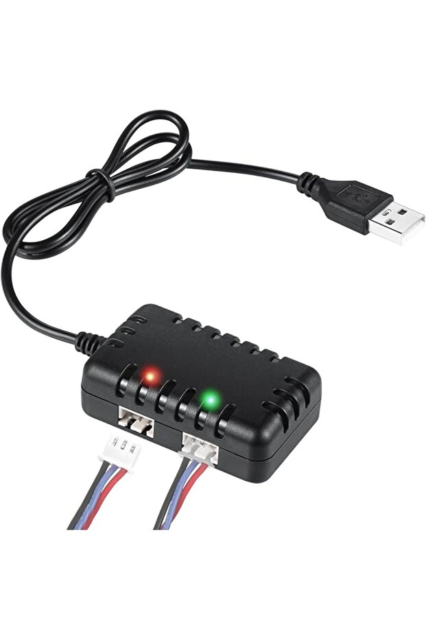 كابل شحن، سلك شحن USB عالمي لبطاريات LiPo 2S، خرج تيار سريع 1 أمبير.