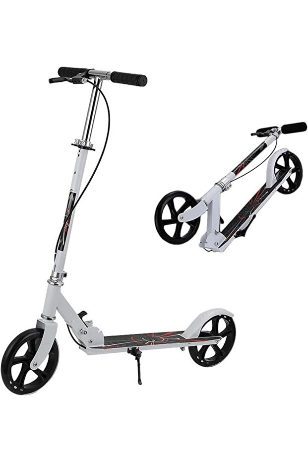 Kick Scooter, Foldable Scooter with 3 Adjustment Levels Handlebar, Aluminum Alloy, mobility scooter