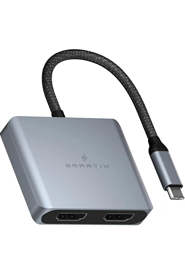 Premium Dual Hdmi Hub With Cable Smhbc2N Grey