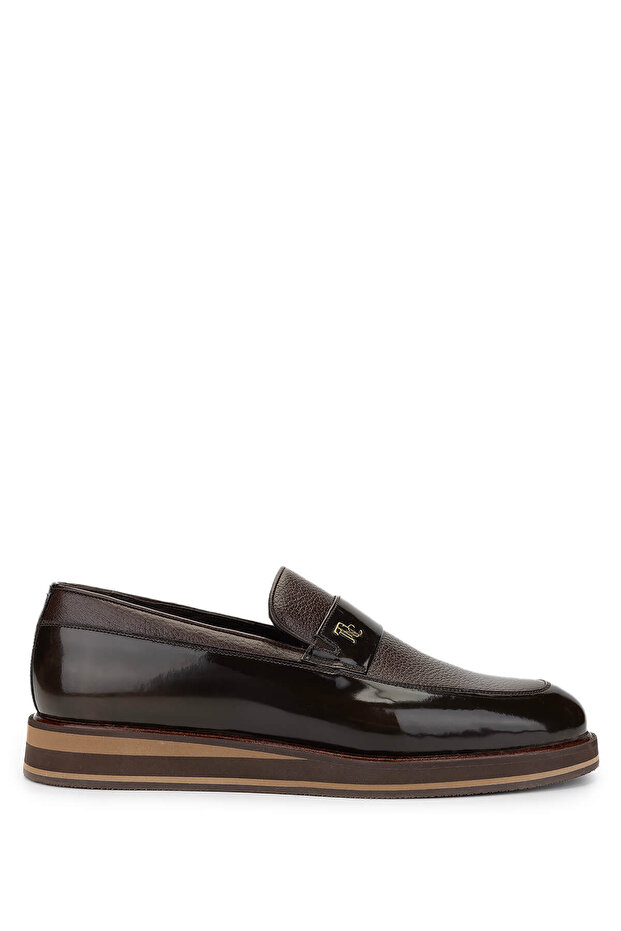 Men's Genuine Leather Brown Casual Shoes