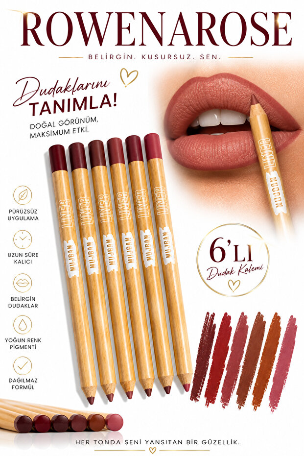 6’lı Dudak Kalemi Seti 💄